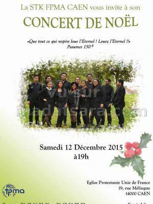 Concert de noël de la STK Fpma Caen à l'Eglise Protestante Unie de France Caen