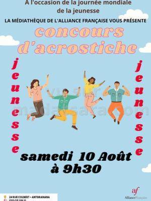 Concours D'acrostiche - journée mondiale de la jeunesse