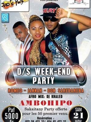 DS Week-en Party avec Romeo, Jannah, Don Sarebareba au Jao's Pub Ambohipo