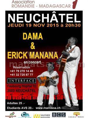 Dama & Erick Manana en concert à Interface Neuchâtel Suisse