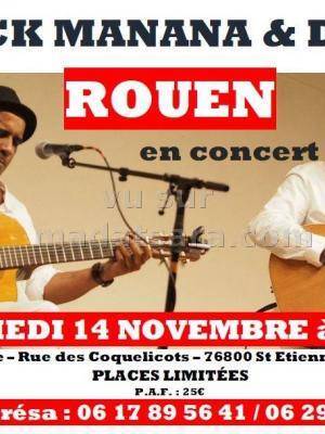 Erick Manana & Dama en concert à Rouen Salle festive ST Etienne du Rouvray