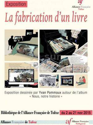 Exposition La fabrication d'un livre à l'Alliance Française de Tuléar