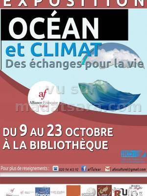 Exposition Océan et Climat des échanges pour la vie à la bibliothèque de l'Alliance Française de Tuléar