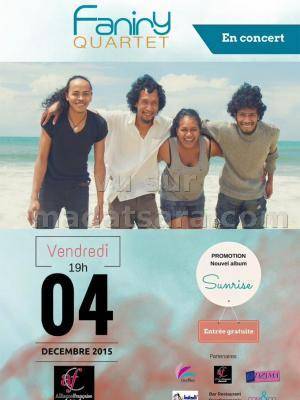 Faniry Quartet en concert à l'Alliance Française d'Antsirabe