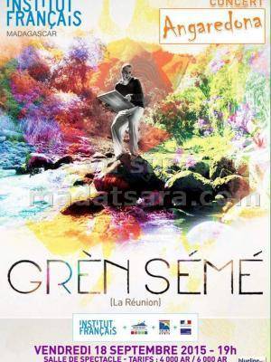 Grèn Sémé (La Réunion) Concert Angaredona à l'Institut Français de Madagascar