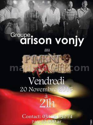 Groupe Arison Vonjy en concert au Piment Café