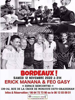 Erick manana, Feo Gasy Concert Espace Rencontre Gradignan
