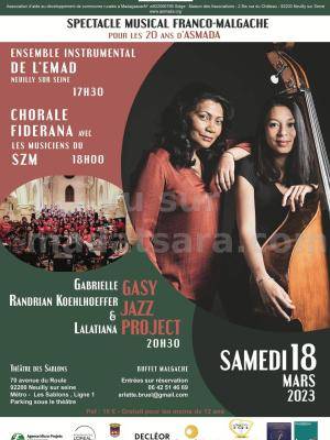 Lalatiana, Gabrielle Randrian Koehlhoeffer Concert Theatre Des Sablons Neuilly Sur Seine