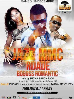 Jazz MMC, Rijade et Bogoss Romantic en concert à la salle phoxel Meythet Annemasse, Annecy