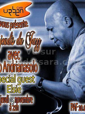 Les jeudis du Jazz avec Solo Andrianasolo au Urban Café - Guest Elsie