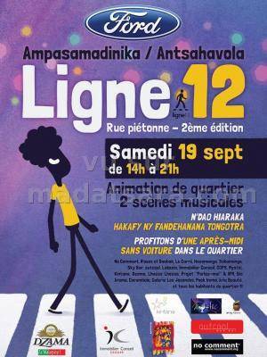 Ligne 12 Rue piétonne 2è édition Ampasamadinika - Antsahavola - Animation de quartier 2 scènes musicales