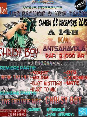 Live exclusif avec Chrisy Boy au IKM Antsahavola