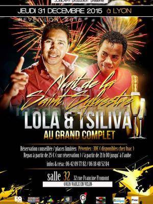 Lola & Tsiliva au grand complet - Nuit de la St Sylvestre à la salle 32 Vaulx en Velin Lyon