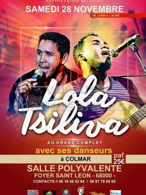 Lola & Tsiliva au grand complet avec ses danseurs à Colmar Salle Polyvalente