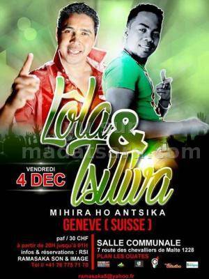 Lola & Tsiliva au grand complet avec ses danseurs à Genève Salle Communale