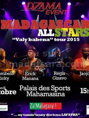 Madagascar AllStar Valy babena Tour 2015 au Palais des Sports Mahamasina