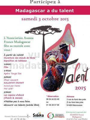 Madagascar a du talent 2015 à Marcoussis