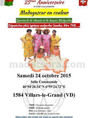 Madagascar en couleur - Spectacle de chants et de danses malgaches à la salle communale Villars-le-Grand
