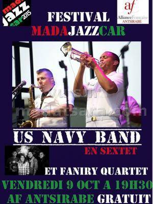 Madajazzcar 26è édition - US Navy Band en sextet et Faniry Quartet à l'Alliance Française d'Antsirabe