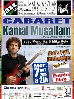 Madajazzcar 26è édition - cabaret Kamal Musallam avec Mendrika & Mika Kely au Jao's Pub