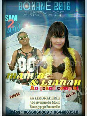 Mam'Be et Lianah - Bonané 2016 à Annemasse à La Limonaderie Bonneville