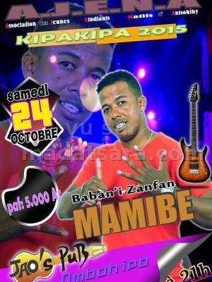 Mamibe Baban'Zanfan - Kipakipa 2015 au Jao's Pub