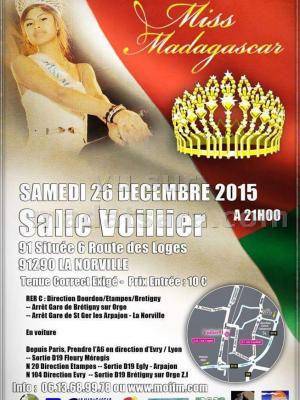 Miss Madagascar à la salle Voilier