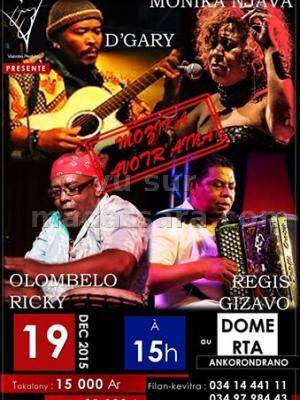 Monika Njava, D'Gary, Regis Gizavo et Olombelo Ricky en concert au Dome RTA Ankorondrano