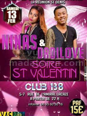 Nina's & Dadi Love - Grande soirée St Valentin au Club 138 - La Réunion St Denis