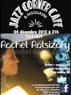 Rachel Ratsizafy en concert au Jazz Corner Café