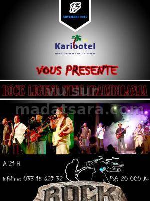 Rock legend with Iraimbilanja au Karibotel