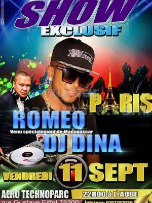 Show exclusif de Romeo avec Dj Dina au Aero Technoparc Poissy
