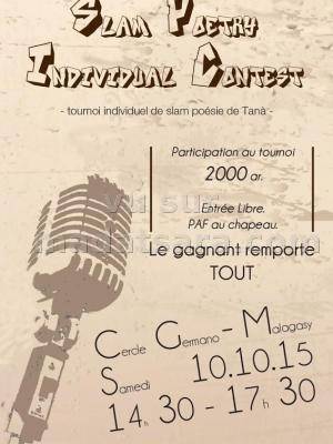 Slam Poetry individual Contest au CGM