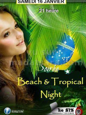 Soirée Beach & Tropical Night au Le Six