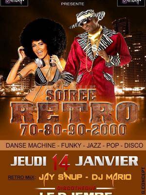 Soirée Retro 70-80-90-2000 au Djembe Discotheque