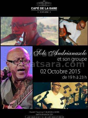 Solo Andrianasolo et son groupe au Café de la Gare