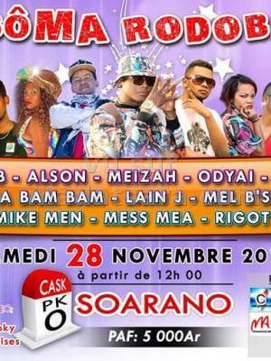Sôma Rodobe avec Geda Mib, Alson, Meizah, Odyai, Skerzo, Sacha Bam Bam, Lain'J, Mel B'Style, Mike Men, Mess Mea et Rigoy à Soarano