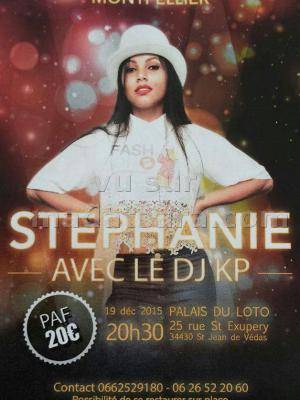 (Annulé) Stéphanie avec le DJ Kp au Palais du Loto St Jean de Védas Montpellier
