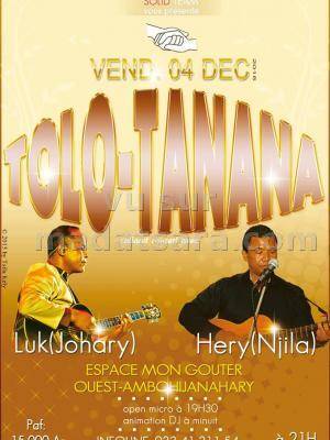 Tolo-Tanana cabaret concert avec Luk et Hery à l'Espace Mon Gouter Ouest Ambohijanahary
