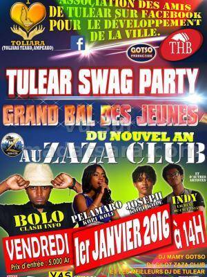 Tulear Swag Party Grand bal des jeunes du nouvel an au Zaza Club