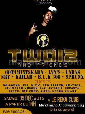 Twaiz and friends à Le Reka Club Mandrimena Andoharanofotsy