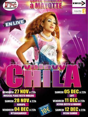 Vaiavy Chila en concert à Mayotte au Musical Plage Resto Mhajou