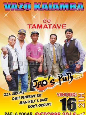 Vazo kaiamba de Tamatave avec Oza Jerome, Dede Fenerive, Jean Kely & Bast et Dor's Groupe au Jao's Pub
