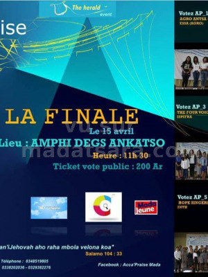 Acca'Praise - La finale - Grand Amphi Degs Ankatso‍