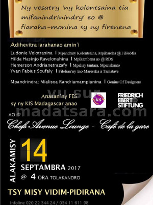 Adihevitra "Ny vesatry ny kolontsaina tia mifanindrinindry eo amin'ny fiaraha-monina sy ny firenena" Café de la Gare Soarano‍