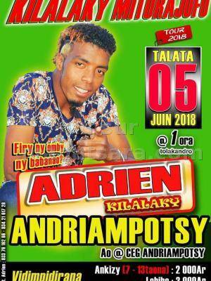 Adrien kilalaky mitorajofo Ceg Andriampotsy