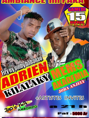 Adrien‍ & Mem's Akademia‍ ambiance mipaka au JAO'S PUB‍