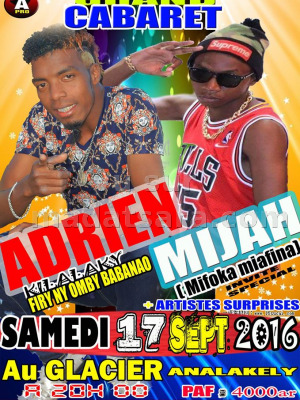 Adrien & Mijah - grand cabaret au Glacier Analakely