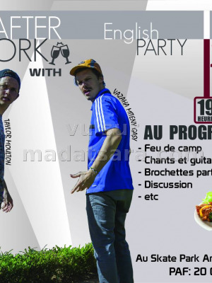 After work english party avec Taylor Moulton et Vazaha miteny gasy - Skate Park Ankaditapaka‍