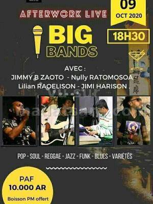 After work live big bands Jimmy B Zaoto, Nully, Jimmy Harison, Lilian Raoelison Karibotel Twenty Six 26